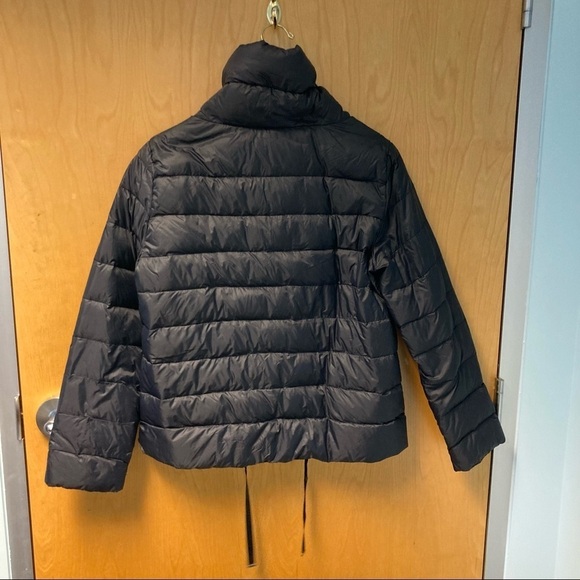 ZARA WOMAN Sz L Down Feather Puffer w/ Hem Drawstring & Pockets Jacket  Coat - Picture 5 of 9